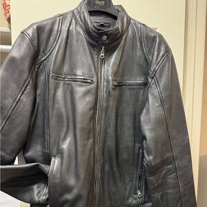 Men’s Black Leather bikers jacket XXL